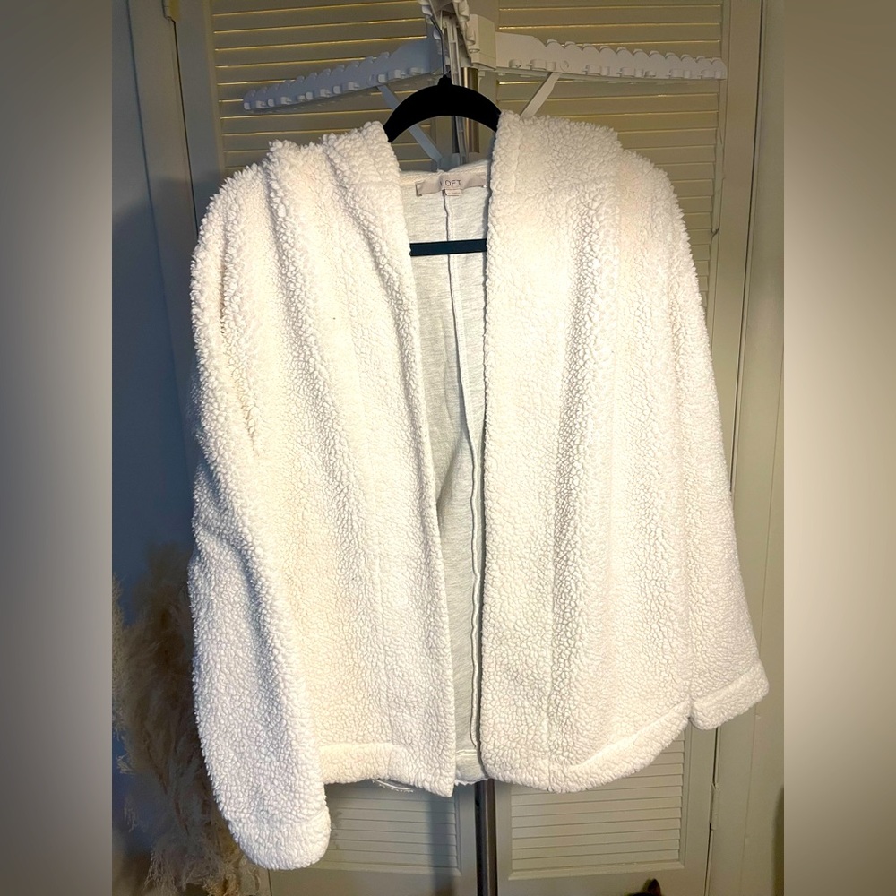 Loft Sherpa Hooded Sweater
